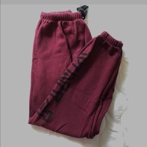 VS PINK - Maroon Sweatpants - Medium